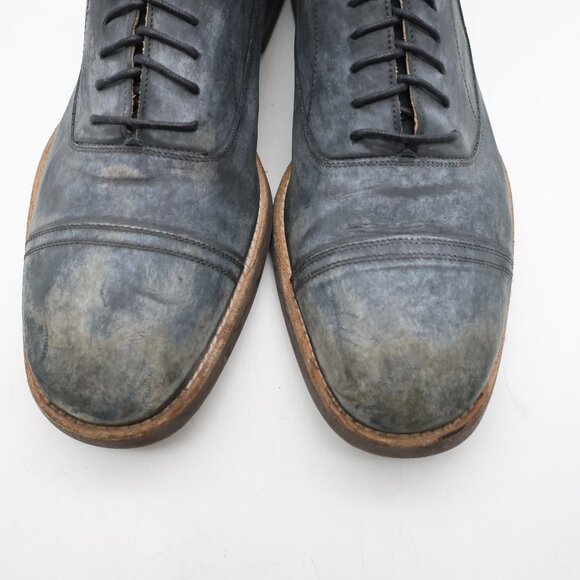 Maison Martin Margelia Washed Leather Men's Eu Size 43 Cap Toe Oxford - Picture 11 of 11